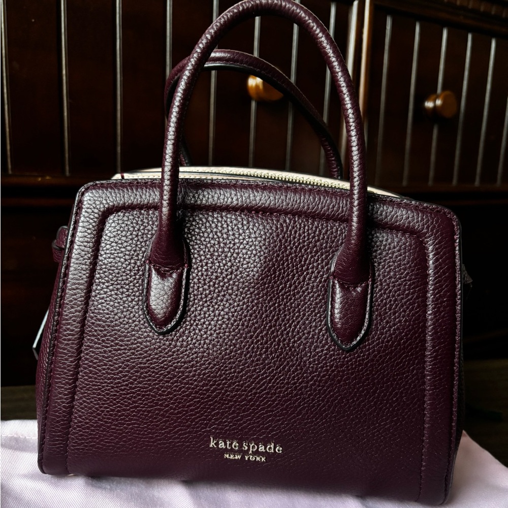 Kate Spade Knott Mini Satchel Plum Grenache - Picture 5 of 11